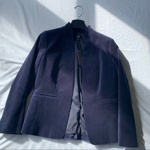 NWT J. Crew blue velvet “going out” blazer